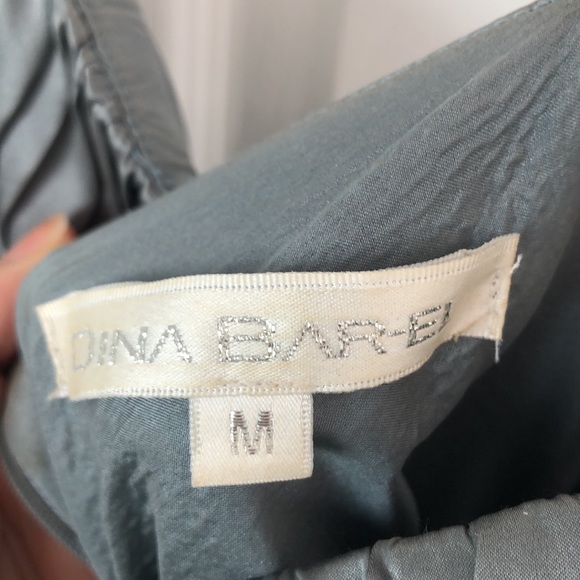 Dina Bar-El formal evening gown - silver/ pewter colour - size Medium - Picture 5 of 5